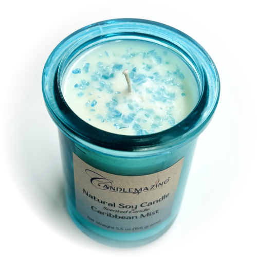 Candlemazing Natural Soy Candle, Caribbean Mist