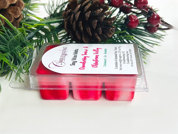 Perfect Holiday fragrance, Cranberry Snow & Christmas Holly, Cinnamon, Fir, Orange, side view