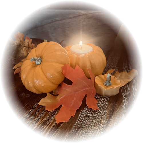 Soy Tealights Available Now, Free Shipping Candlemazing Displayed in cute pumpkin idea