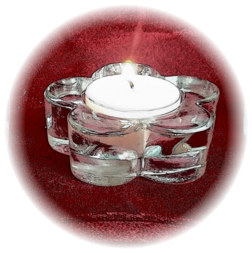 Candlemazing Set of 4 Flower Tealight Holders with soy tealights