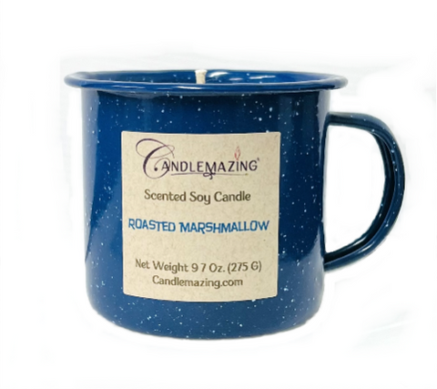 Candlemazing Soy Candle in Blue Coleman Mug